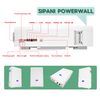 51.2V 100Ah LiFePO4 Battery 48V 5.12kWh Wall Mounted Solar Lithium ion Battery