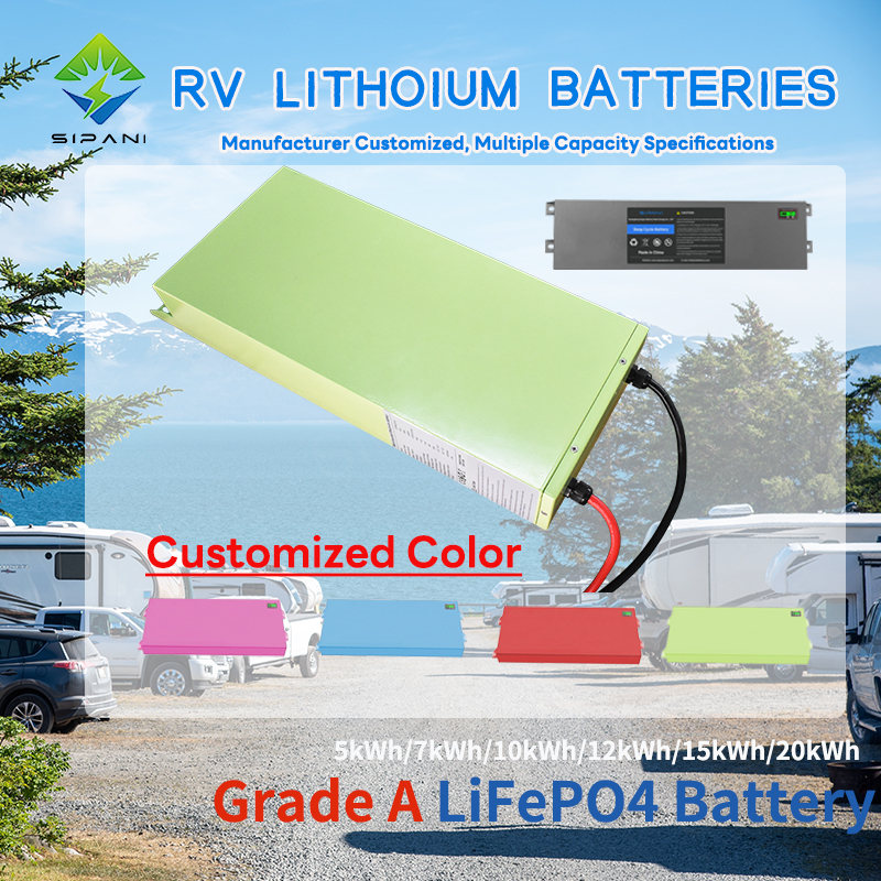 12.8v 51.2v 100Ah 150Ah 200Ah 250Ah 300Ah 400Ah Deep Cycle Lithium Ion RV Camper Battery