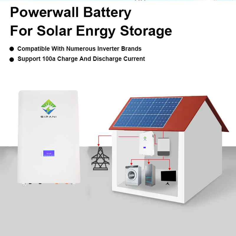 SIPANI 10kWh Battery Home Solar Power Wall 48V LiFePO4 200Ah