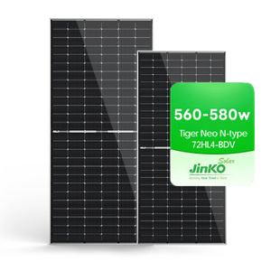 Jinko Solar Panel Price Tiger Neo N-type 560W 565W 570W 575W 580W Bifacial Module Photovoltaic PV Roof House System High Efficiency Mono-crystalline Solar Panels for Home