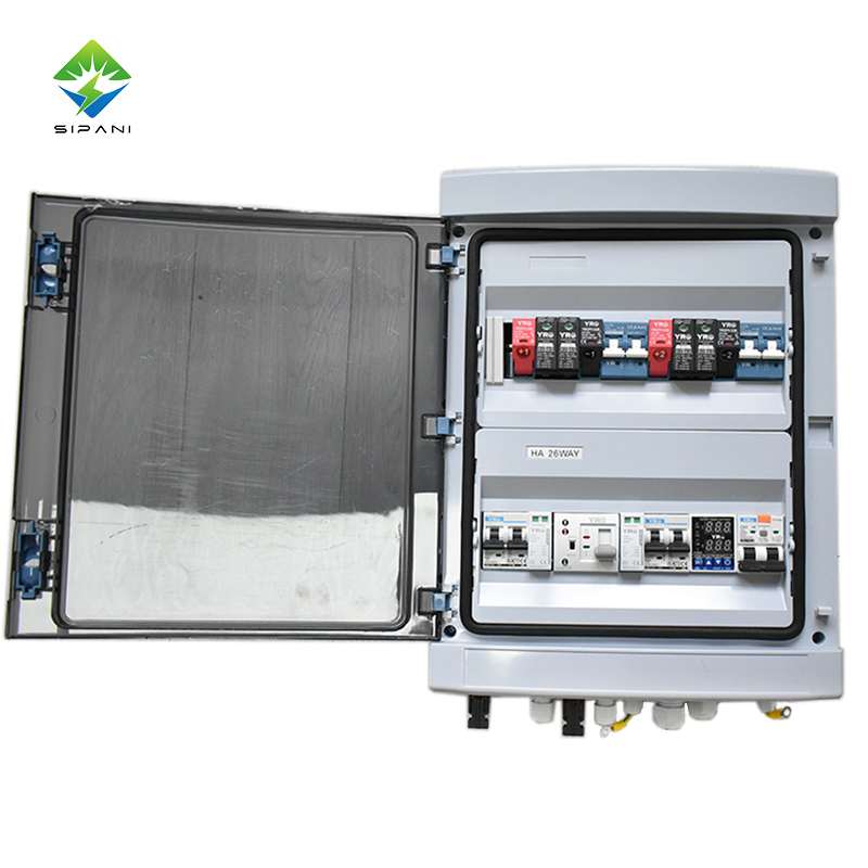 IP65 Waterproof AC DC Dual Power Distribution Box Lightning Protection ATS Panel Board Power Distribution Box For Solar System