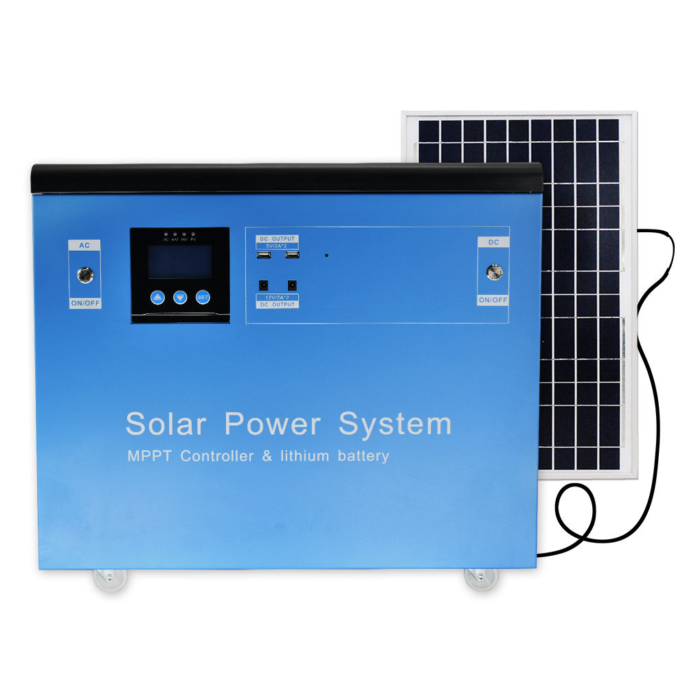 Customized 2000 Watt Solar Generator 50/60Hz 2K Watt MPPT Portable Power Station UPS Off-Grid Solar Power System