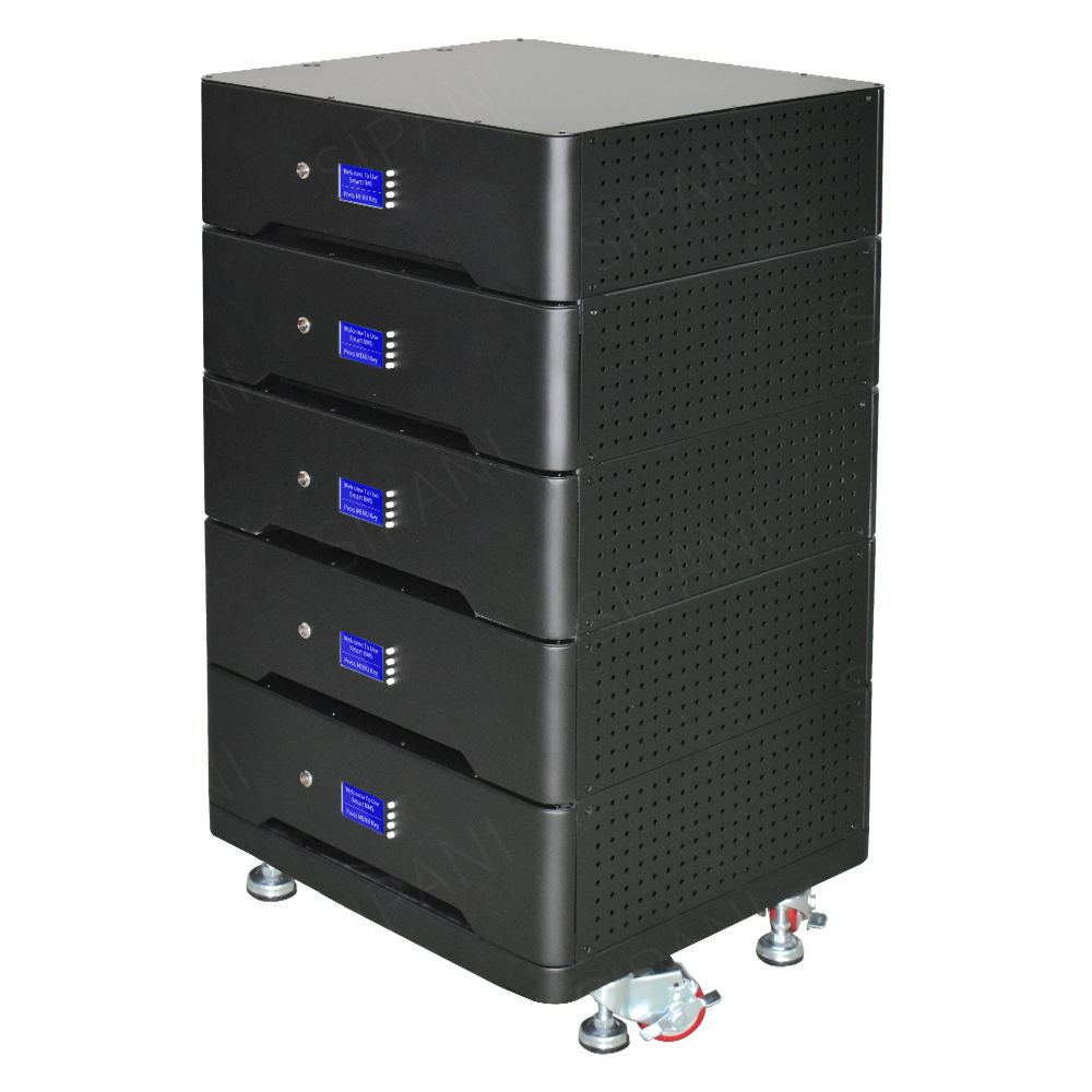 Stackable Modular 51.2v 20kwh 30kwh 40kwh 50kwh Lifepo4 Lithium Ion Home Solar System 48V 200Ah Energy Storage Battery