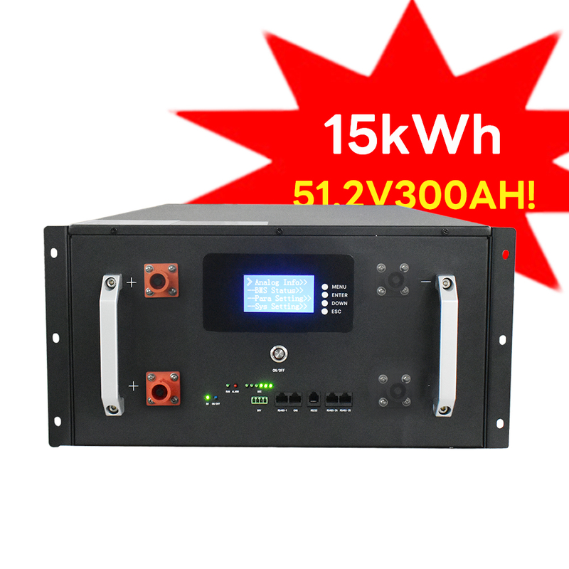 SIPANI Lithium Ion Solar Battery 10kwh 15kwh 48v 100ah 200ah 300ah Lifepo4 Battery Pack Server Rack For Energy Storage System