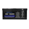 36V 50ah 100ah 150ah Lifepo4 Solar Energy Storage Backup Lithium Iron Phosphate Battery with Bluetooth Screen Display Charger
