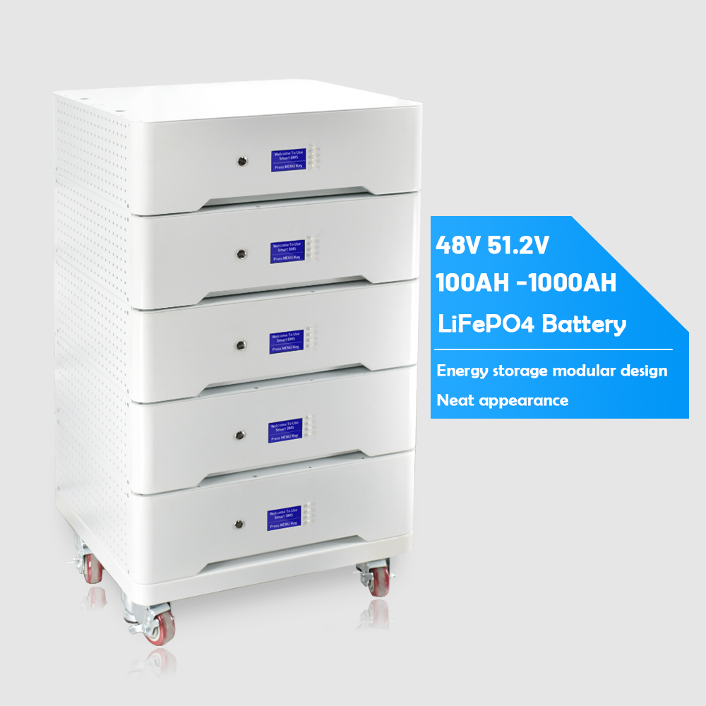 48V 600Ah Stackable Battery Pack 30kwh Lifepo4 Battery 51.2v Lithium Battery