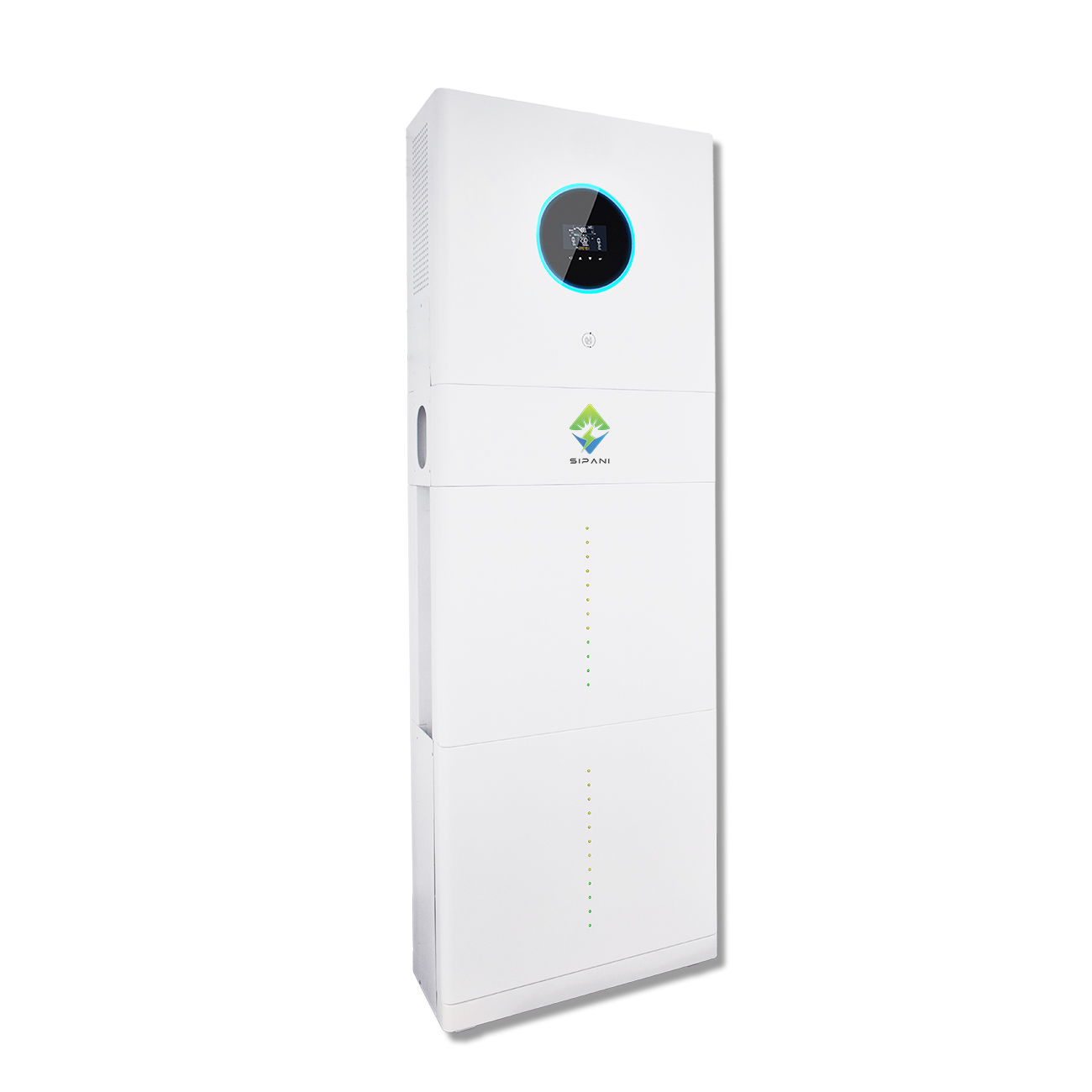 SIPANI Vertical All In One Energy Storage System 10kWh 15kWh 20kWh Battery with Built-in 5KW 8KW Inverter