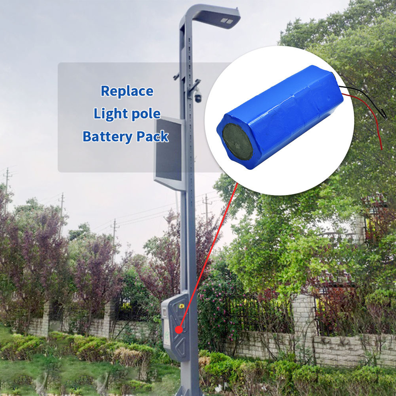 Led Solar Street Light Battery 7.4v 12v 24v Li-ion Icr18650 Built-in Lithium Ion Battery Pack