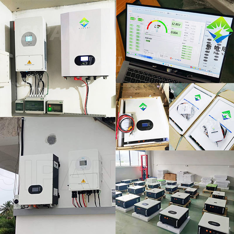 SIPANI Household Solar Energy 5kw 2.5kw Lifepo4 Battery 24v 200ah 100ah Power Wall Lithium Ion Rechargeable Battery Pack