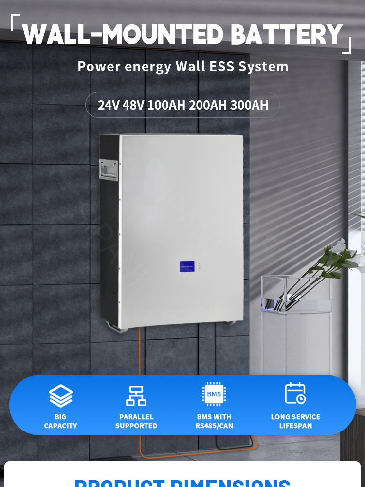 wall mount lithium battery