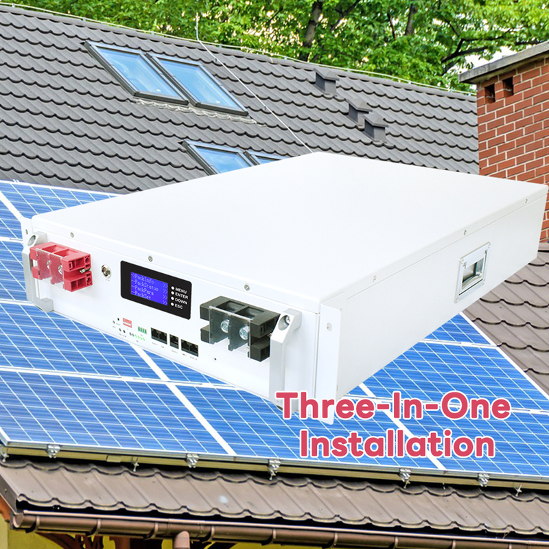 Three-in-one Installation 48v 200ah Lifepo4 Battery 10kwh 51.2v 200ah Lithium iron Battery 48v 100ah Server Rack Mount Battery