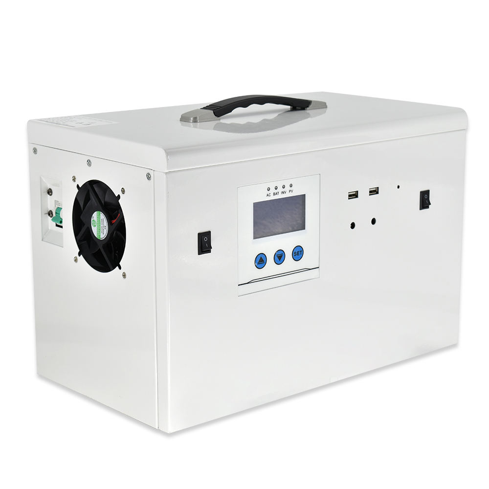 500W 1KW 2KW 3KW Home Solar System MPPT Portable Solar Power Generator for Emergency Energy Storage Power Supply