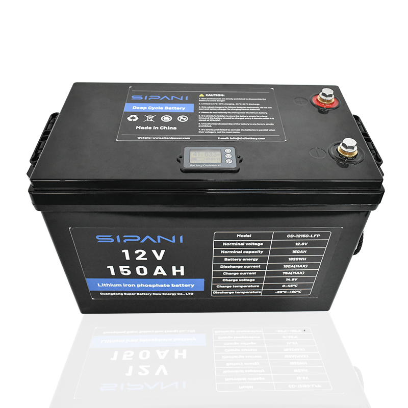 [Replace Lead-acid Battery] 12v 150ah Lithium ion Battery Deep Cycle Lifepo4 Battery with Screen