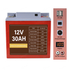 12V 30Ah Home Outdoor Lighting Power Station Rechargeable Lithium iron phosphate Battery Lifepo4 Battery with USB Video Player DC Output Port