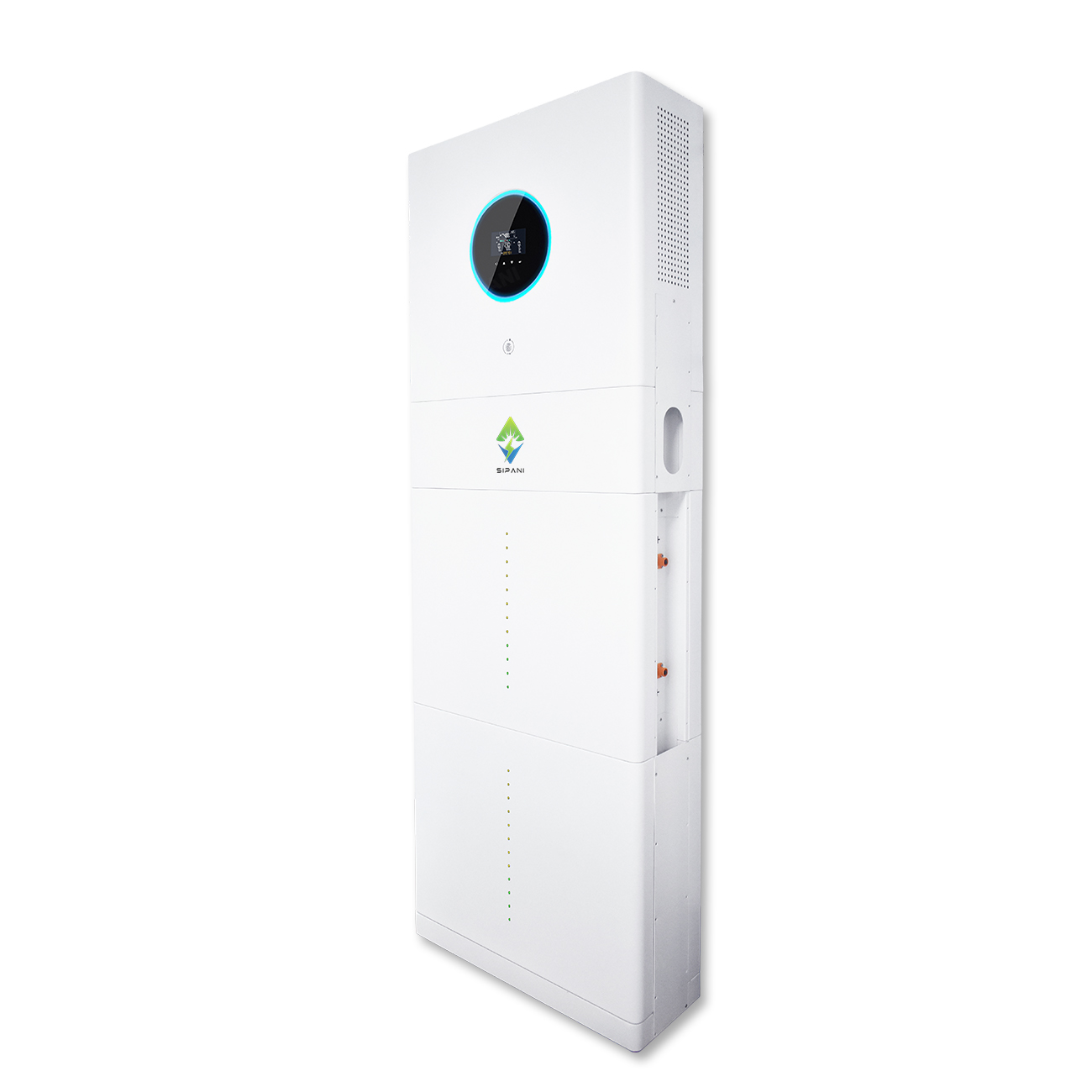 SIPANI Vertical All In One Energy Storage System 10kWh 15kWh 20kWh Battery with Built-in 5KW 8KW Inverter