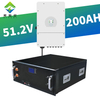 SIPANI 10Kw 48V 200Ah LiFePO4 Pack Battery 51.2V Lithium ion Phosphate Battery and 8kw Deye Hybrid Three Phase Solar Inverter