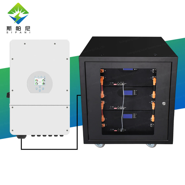 48V 600AH Lithium Ion Battery 30kwh Lifepo4 Battery and 10kw 3 Phase Deye Hybrid Inverter