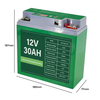 12V 30Ah Home Outdoor Lighting Power Station Rechargeable Lithium iron phosphate Battery Lifepo4 Battery with USB Video Player DC Output Port