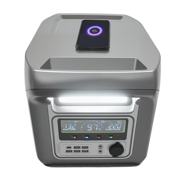 SIPANI Portable Power Station - 1000W, Lithium-Ion (LFP), AC, DC, USB-A, USB-C, QC 3.0, Wireless Charging
