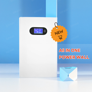 Built In Hybrid Inverter 5kVa Lifepo4 10kWh 48v Lithium Battery Pack Powerwall All In One with 3300W Solar Panels Kit for Home Residential Hotel System
