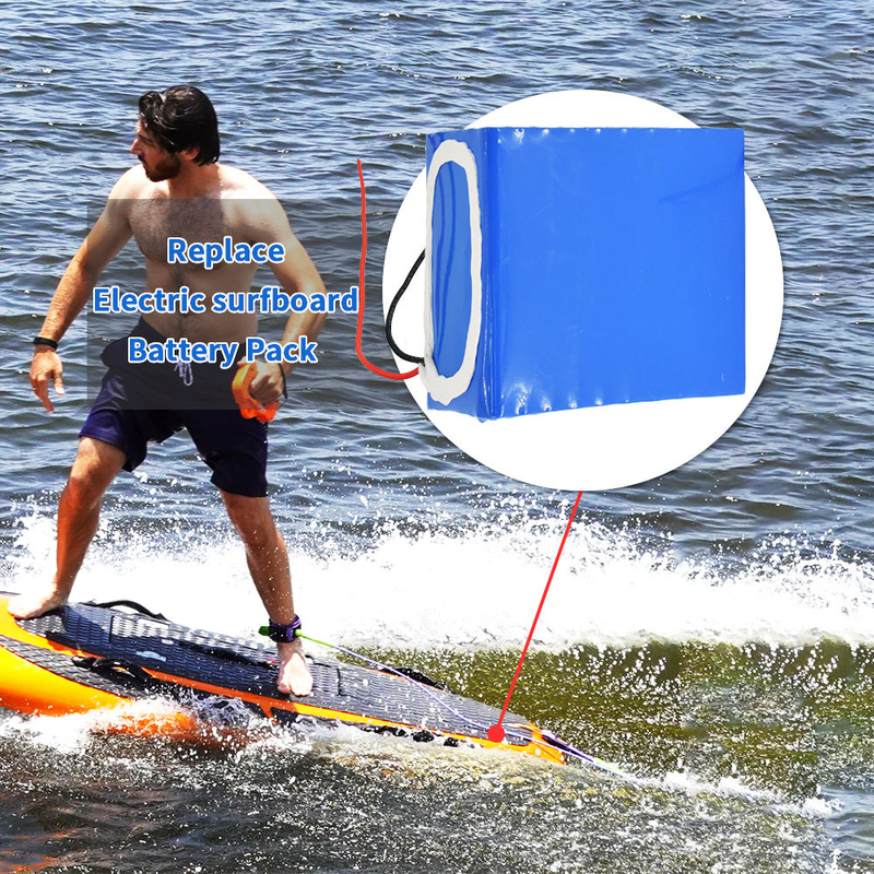 Oem 36v 48v 60v 44.4v 20ah 30ah 40ah 50ah 18650 Lithium Ion Battery for Electric Powered Engine Motorized Surfboard