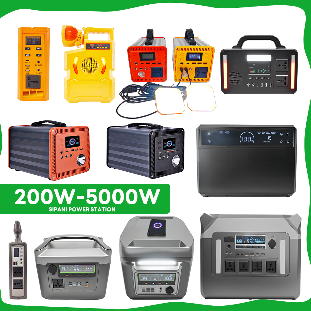 Hot Selling 300W 500W 1000W 2000W 3000w 5000w 192wh 384wh 1280wh 2304wh 2560Wh 5120Wh Solar Generator Backup Emergency Camping Outdoor Mobile Portable Power Station