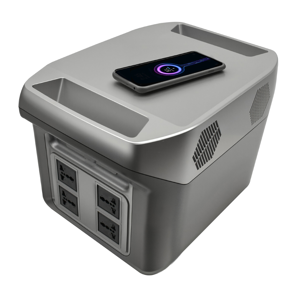 SIPANI Portable Power Station - 1000W, Lithium-Ion (LFP), AC, DC, USB-A, USB-C, QC 3.0, Wireless Charging