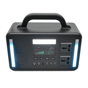 Portable Power Station 300W Power Bank with AC Outlet 216Wh Solar Generator with LED Light Bluetooth Speaker Portable Generators Battery Backup Power Supply for Outdoor Camping Travel Emergency