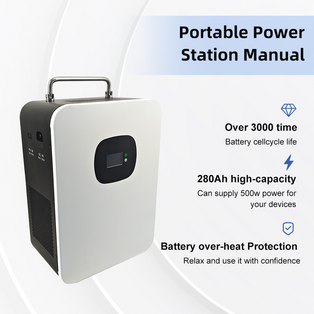 High Efficiency 3.2V 500W Home Use Lithium Iron Phosphate Battery Inverter Lifepo4 Portable Lithium Power Station