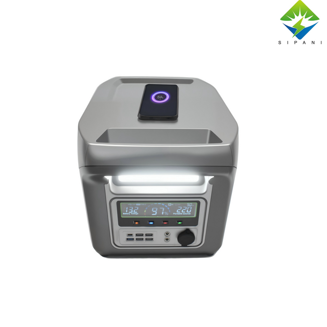 SIPANI Portable Power Station - 1000W, Lithium-Ion (LFP), AC, DC, USB-A, USB-C, QC 3.0, Wireless Charging
